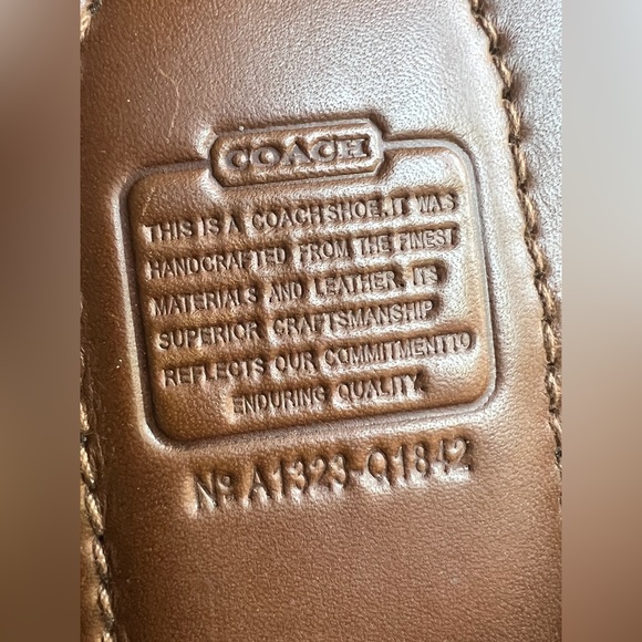 Coach Parker VTG Men’s Brown Leather Flip Flops. Sz 8M - Picture 7 of 10